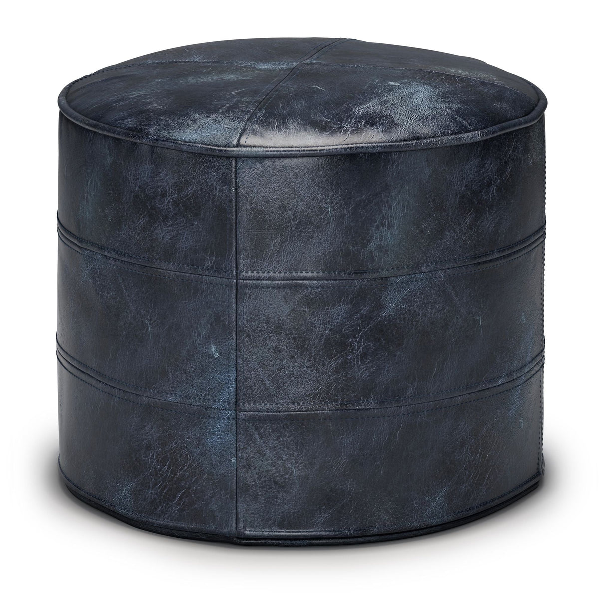 Connor - Handcrafted Round Pouf by Unique Piece Furniture