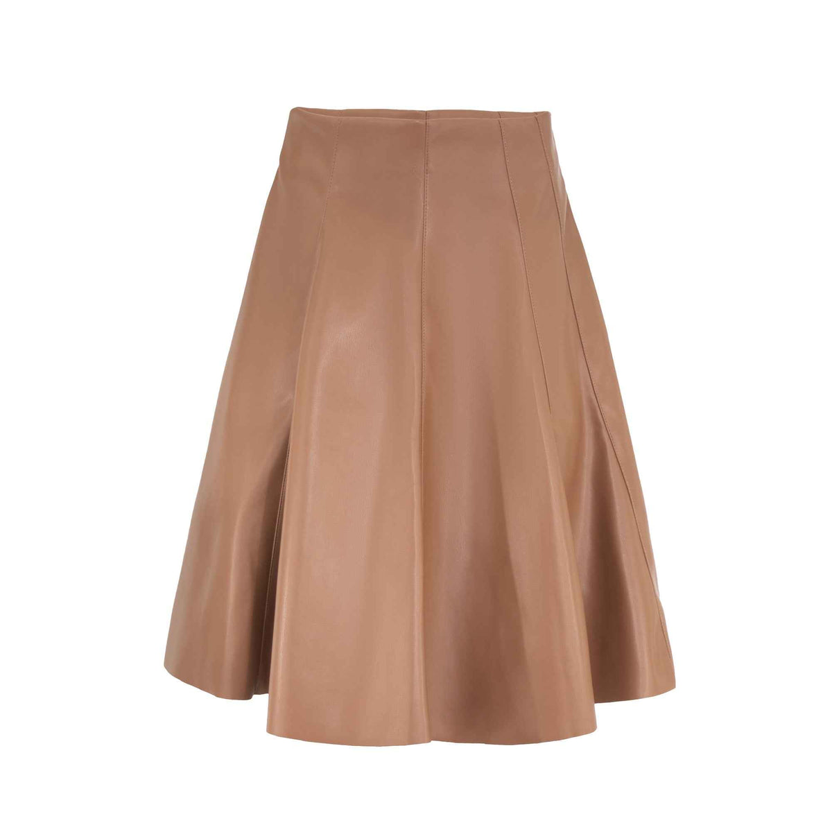 LEATHER PLEATED SKIRT by profile-nyc