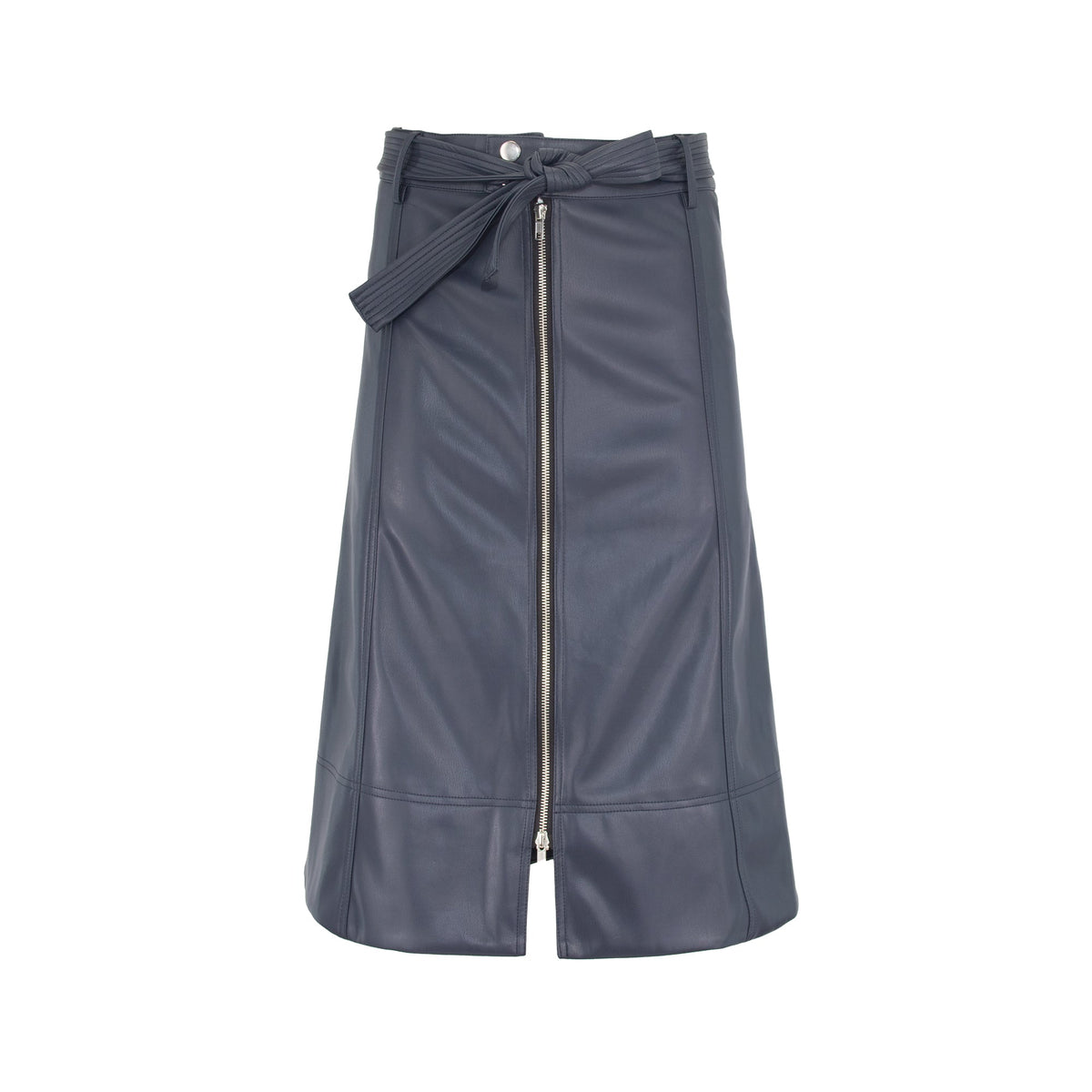 LEATHER ZIPPER SKIRT by profile-nyc