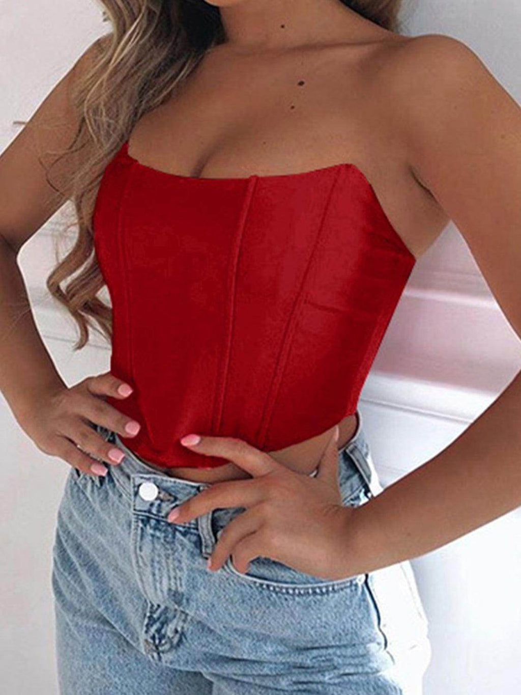 Stylish Tube Cropped Top for Effortless Summer Fashion by Selvanelle