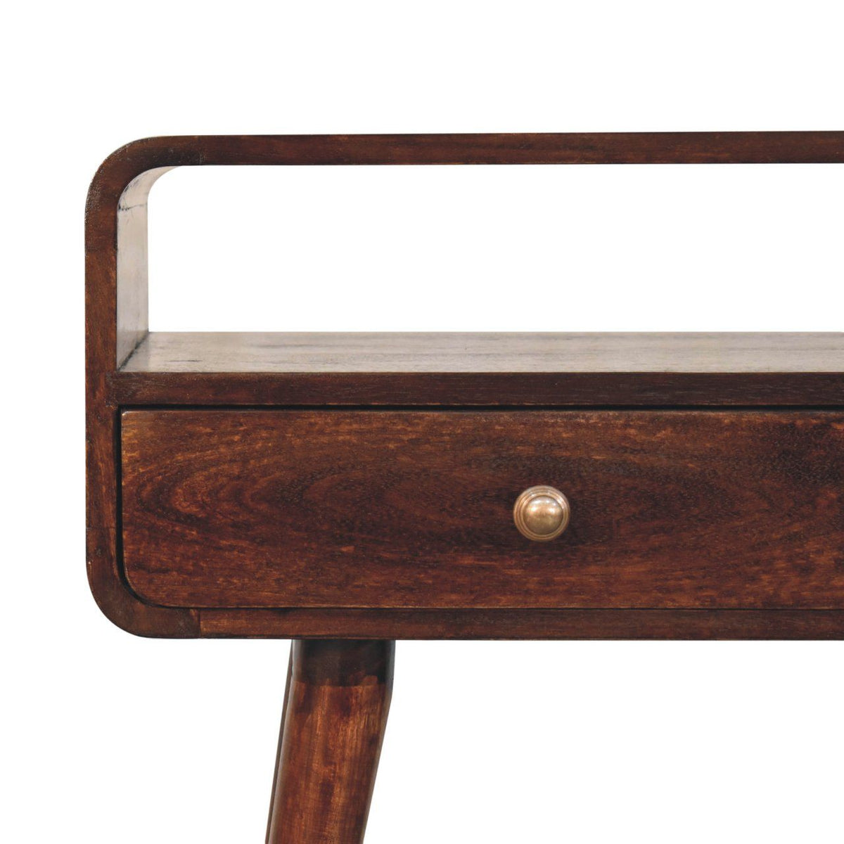 Solid Wood Curved Console Table by Unique Piece Furniture