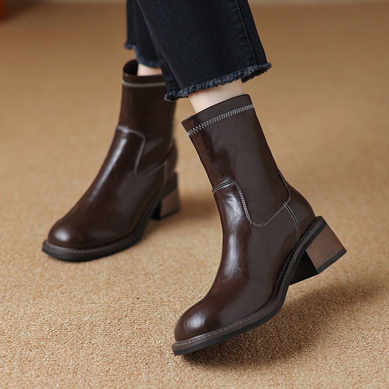 Women’s Mid-Heel Martin Boots by FitiqueFit