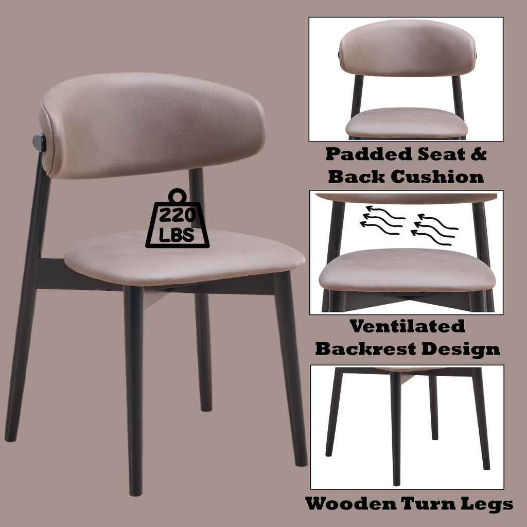 Lanae - 5 Piece Dining Room Set - Natural / Black by Unique Piece Furniture