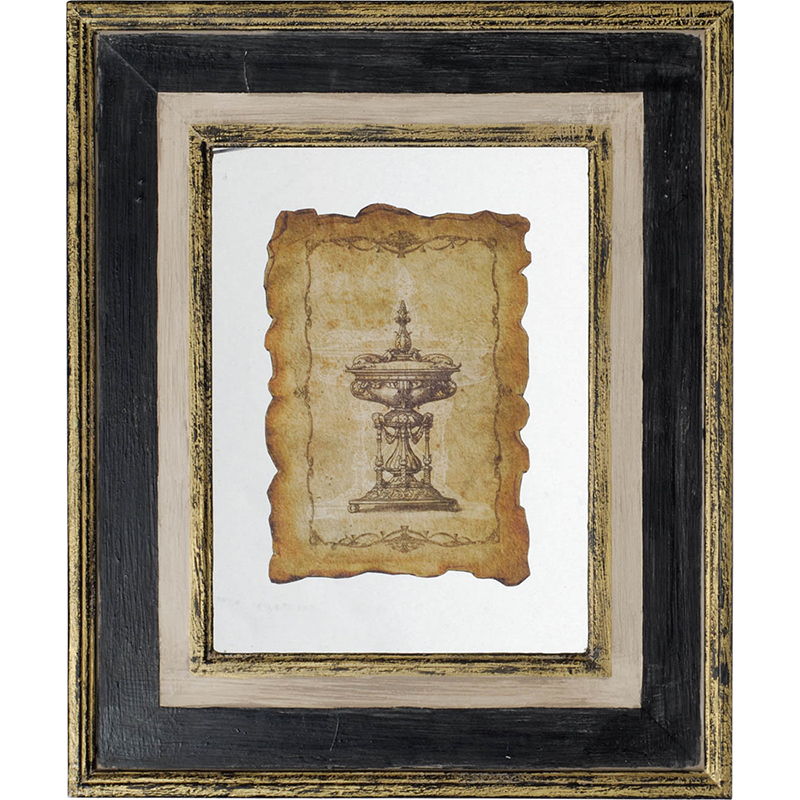 Lucian - Framed Antiqued Sculpture Print by Unique Piece Furniture