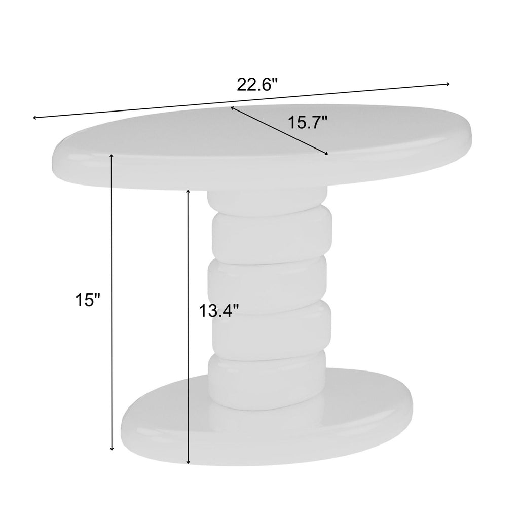 Stacked Cobblestone End Table by Unique Piece Furniture