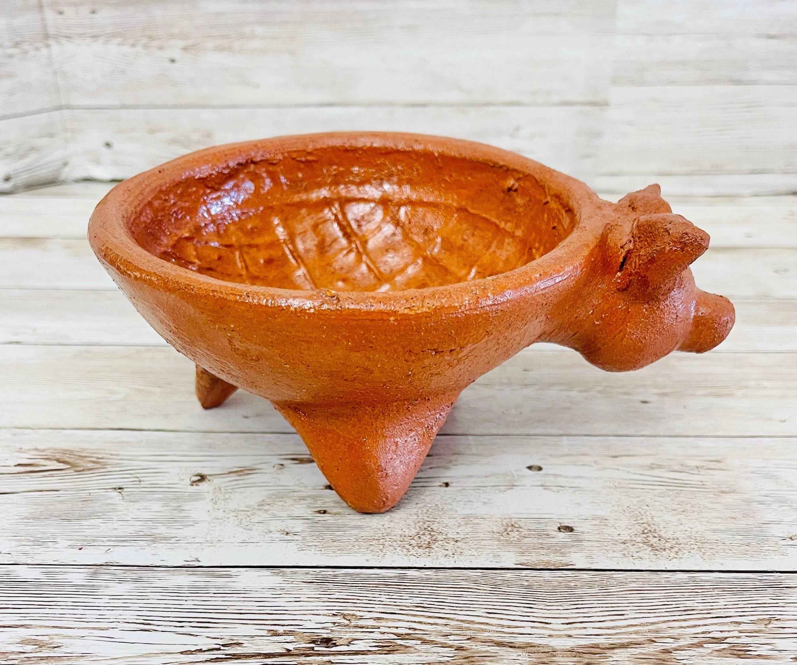 Authentic Mexican Molcajete Terra Cota Molcajete Mexicano de Barro