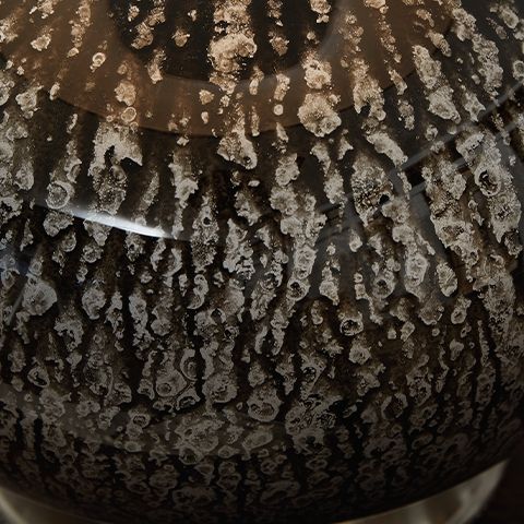 Tenslow - Glass Table Lamp - Antique Black by Unique Piece Furniture