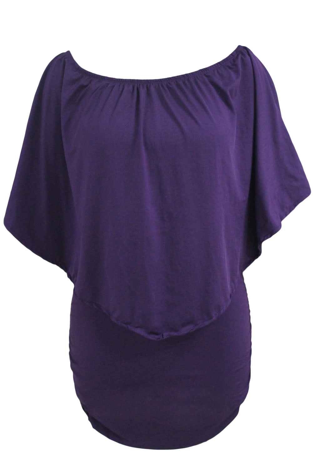 Plus size Dressing Layered Fiery Red Mini Poncho Dress by Wild and Free Boutique