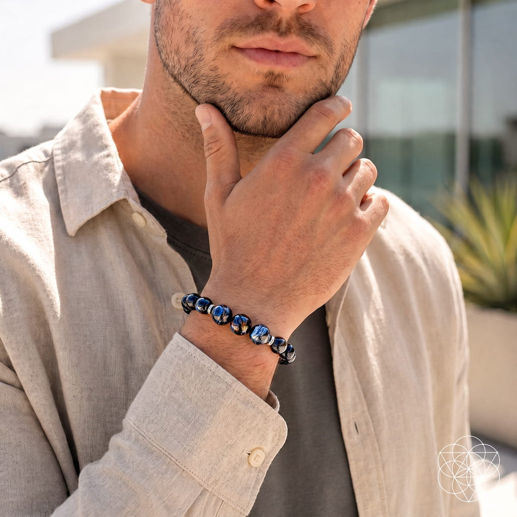 Shattered, Then Whole: Ultra-Rare Namibian Pietersite Bracelet by Conscious Items