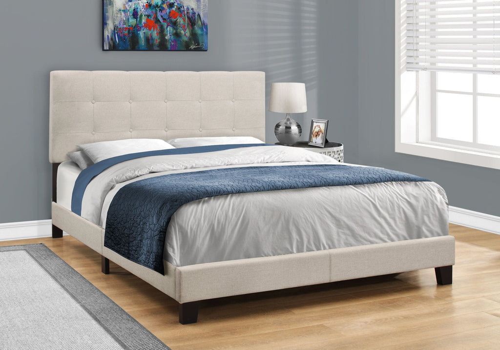 Bed, Upholstered, Frame Only, Transitional by Unique Piece Furniture