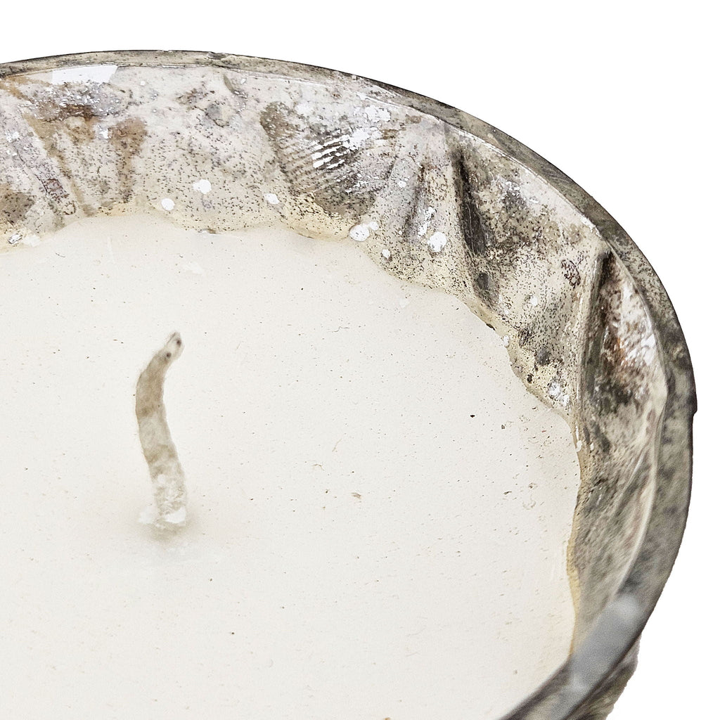 Scented Soy Wax Candle (Set of 4) - Silver by Unique Piece Furniture