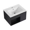 Wall Mounted Floating Bathroom Vanity With Open Shelf & Soft Close Door by Unique Piece Furniture