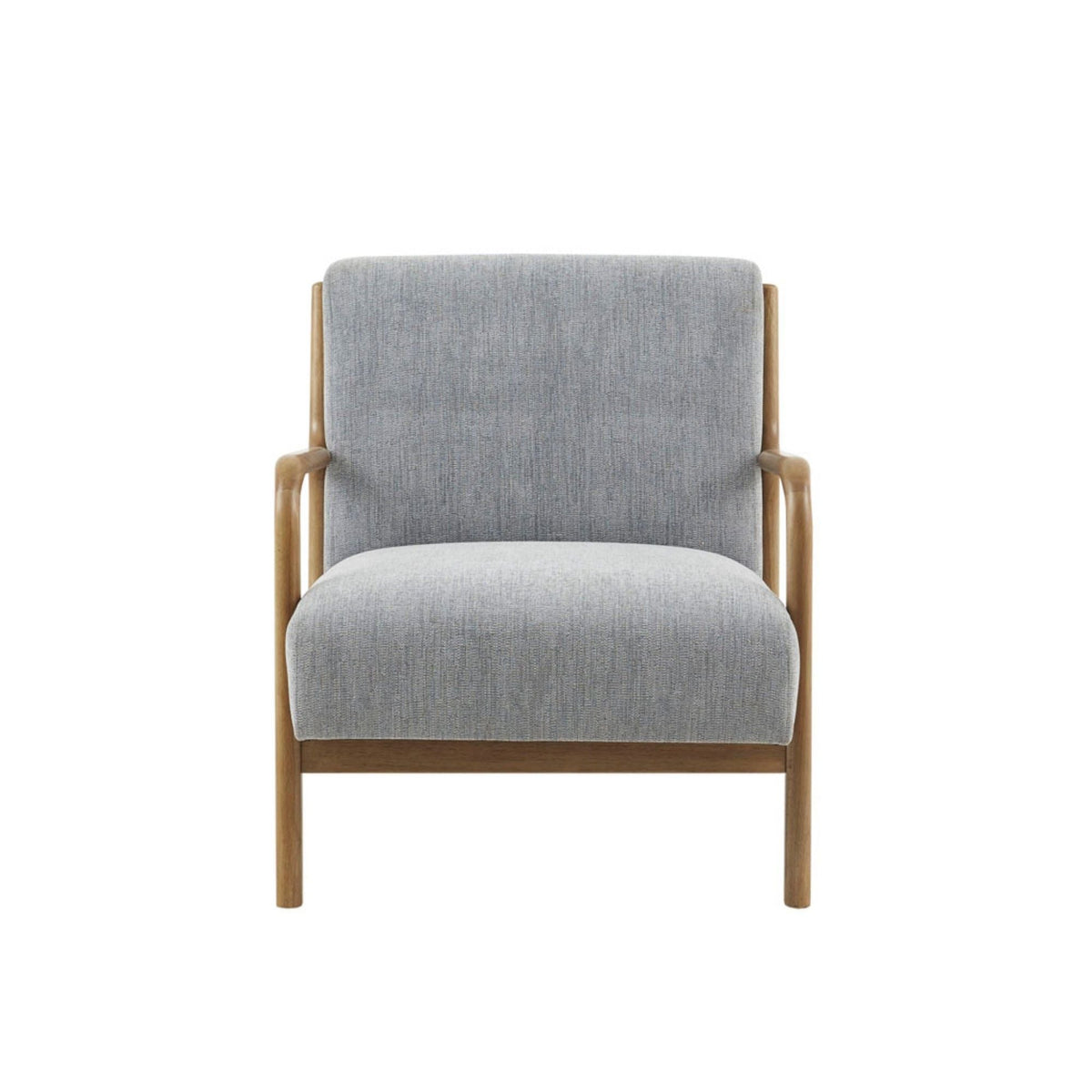 Mid-Century Style Lounge Chair With Upholstered Seat by Unique Piece Furniture