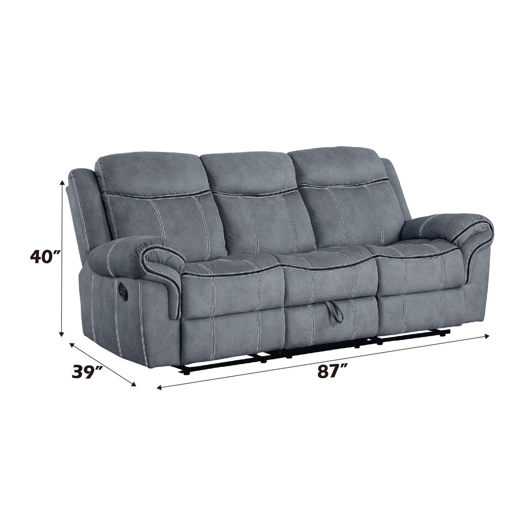 Zubaida - Two Tone 3 Piece Recliner Living Room Set by Unique Piece Furniture