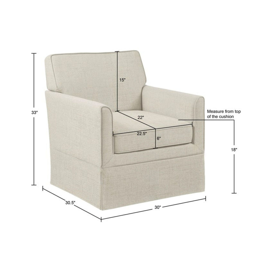 Timeless - Accent Armchair With Classic Track Arm Silhouette And Skirted Base by Unique Piece Furniture