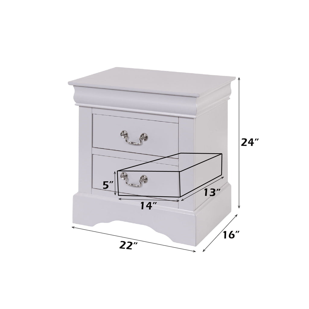 Louis Philippe III - Sleek Design Nightstand by Unique Piece Furniture