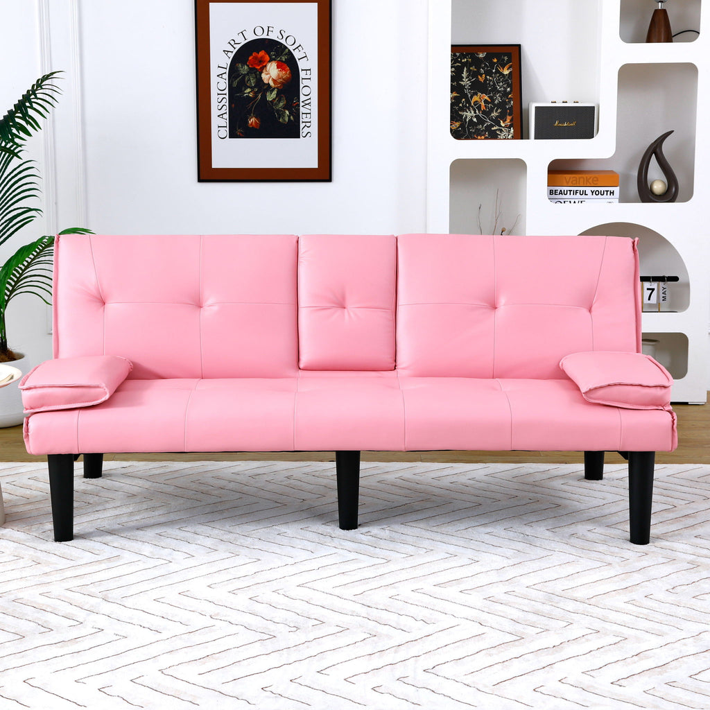Sofa Bed With Foldable Design And Cup Holder by Unique Piece Furniture