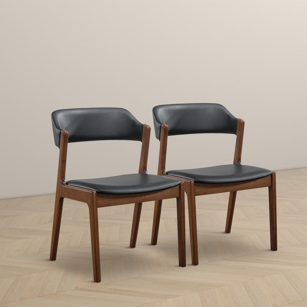 Enzo - Dining Chair (Set of 2) - Black / Brown by Unique Piece Furniture
