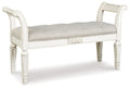 Realyn - Accent Bench - Antique White by Unique Piece Furniture