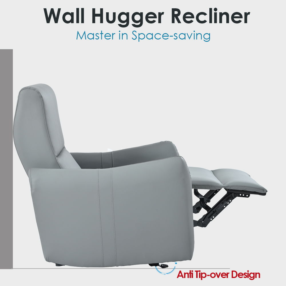 Wall Hugger Power Recliner Chair With USB Port (Type-C) by Unique Piece Furniture