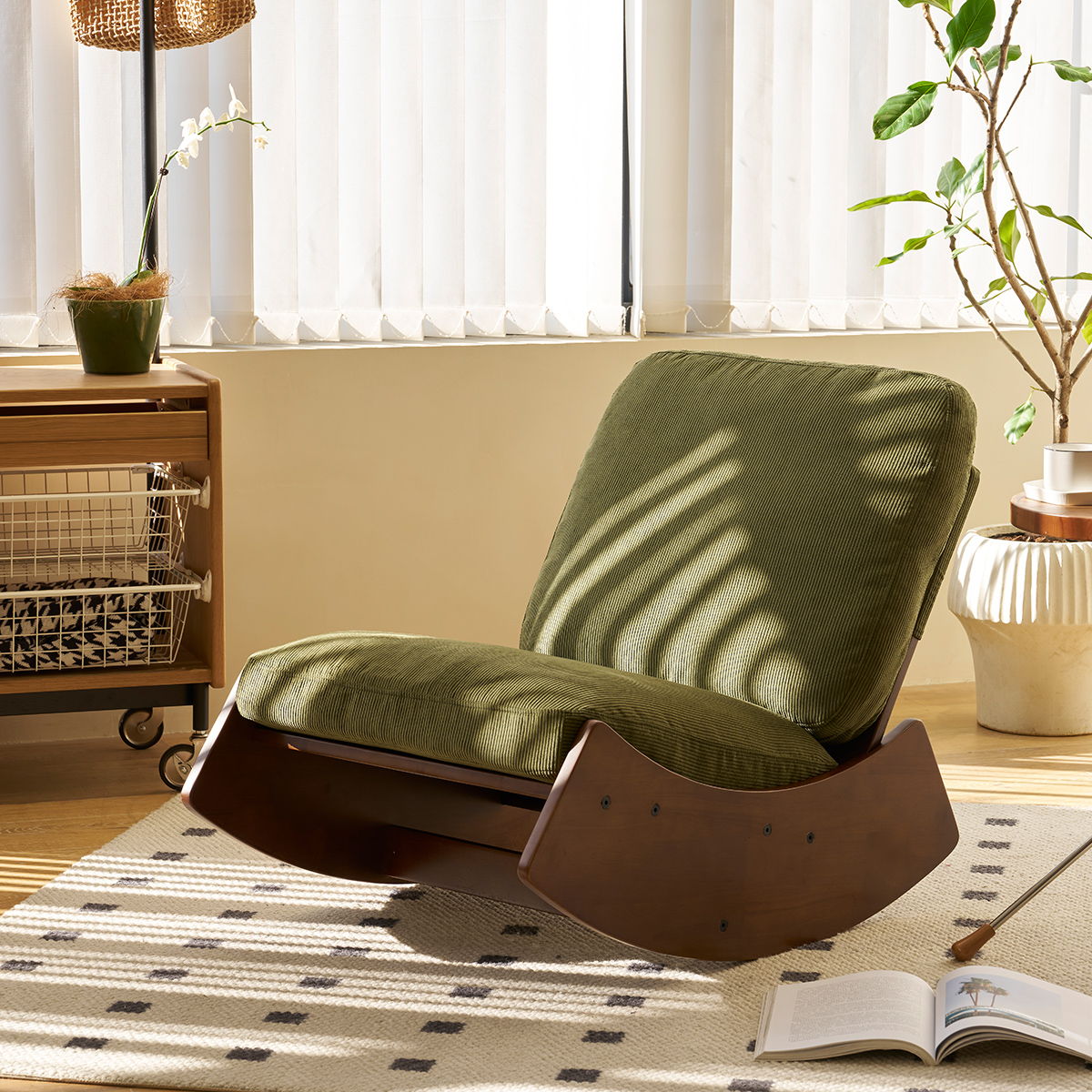 Comfortable High-Quality Upholstery Glider Rocking Chair by Unique Piece Furniture