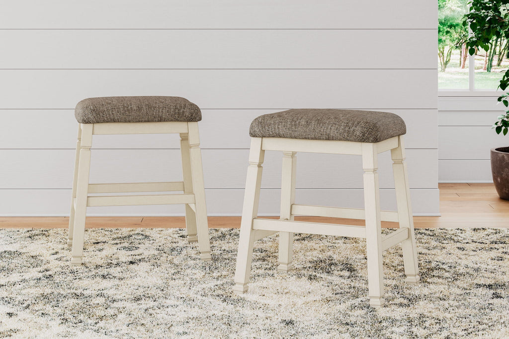 Bolanburg - Upholstered Stool (Set of 2) - Beige by Unique Piece Furniture