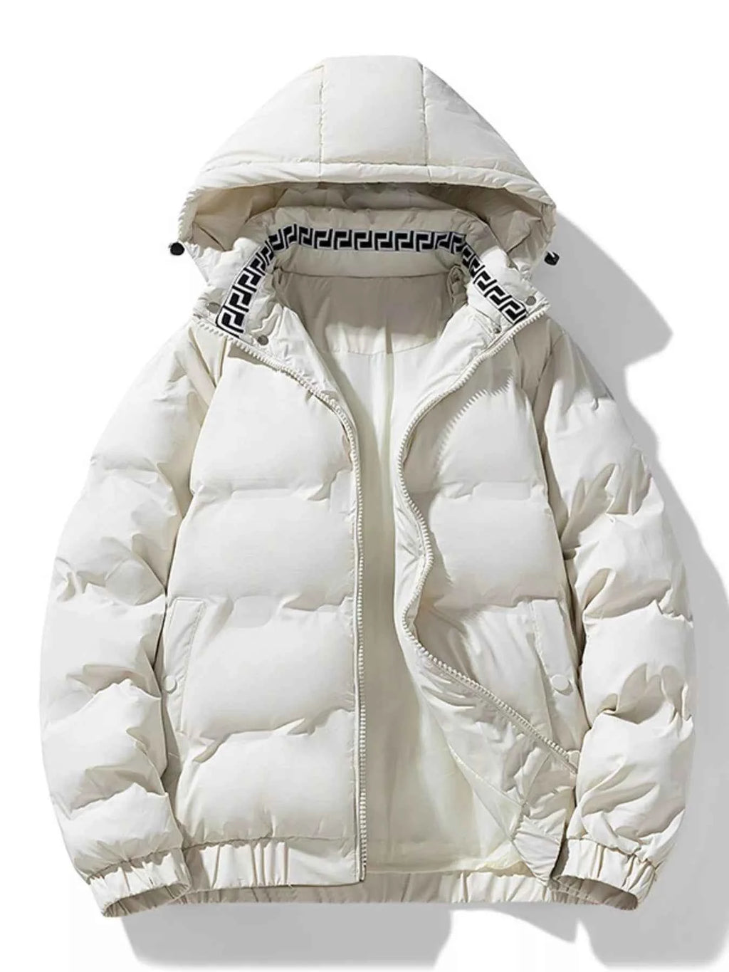 Men's Plus Size Hooded Padded Winter Coat by Simply Love