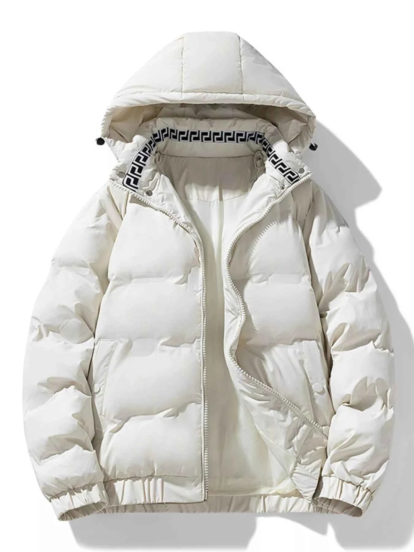 Men's Plus Size Hooded Padded Winter Coat by Simply Love