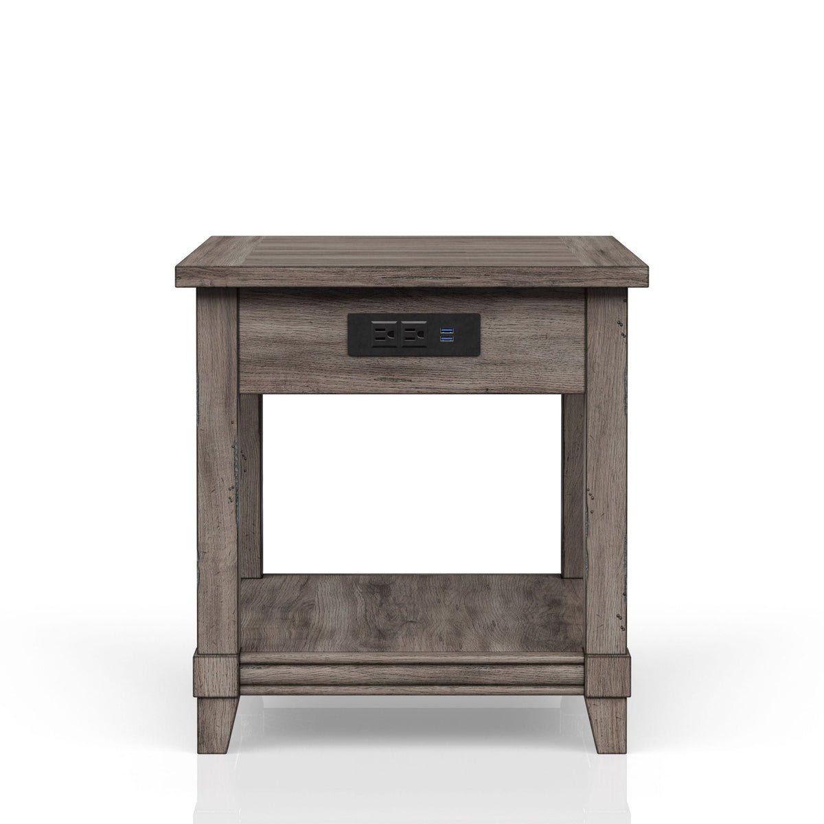 End Table With Storage Drawer Usn - Gray by Unique Piece Furniture