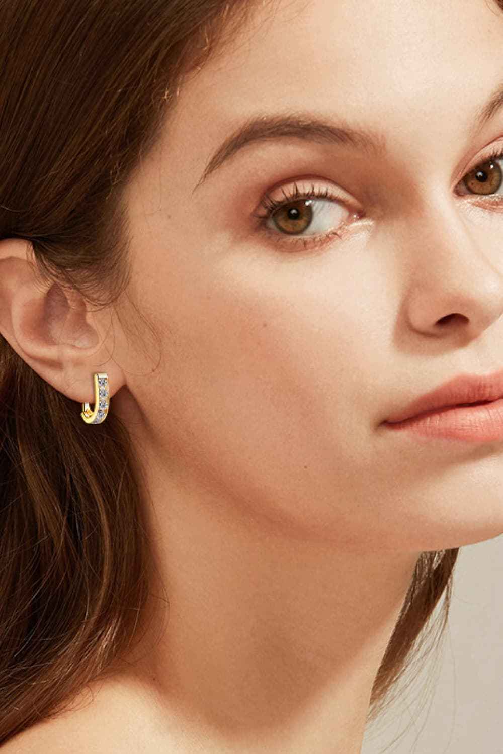 1 Carat Moissanite 925 Sterling Silver Earrings by Wild and Free Boutique
