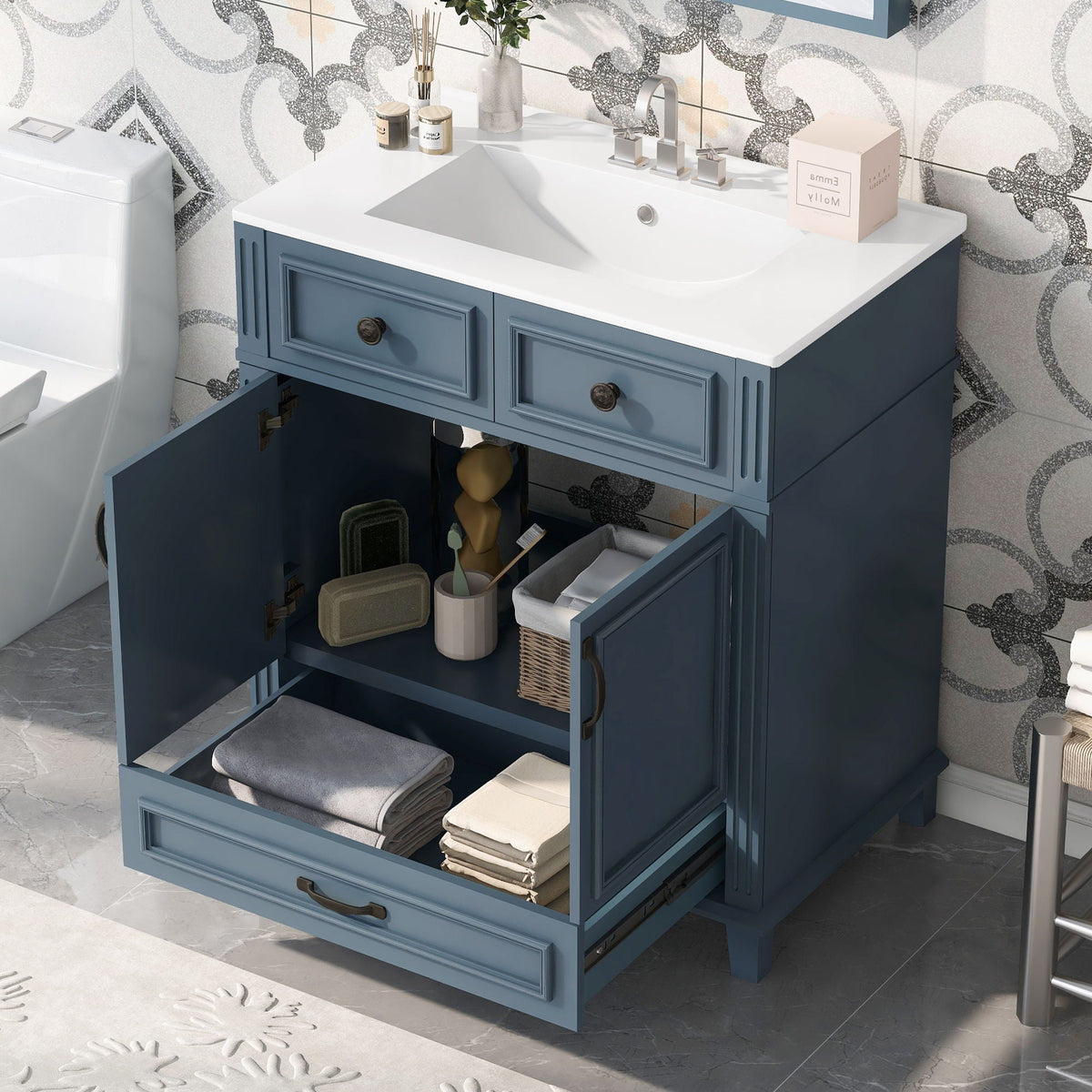 Bathroom Vanity With Sink, Storage Cabinet by Unique Piece Furniture