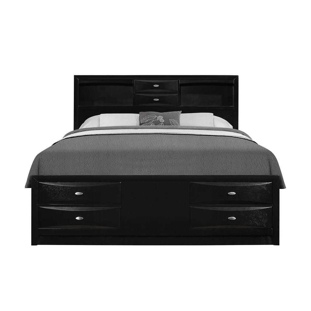 Lucille - Bed With Storage And Bookcase Headboard by Unique Piece Furniture