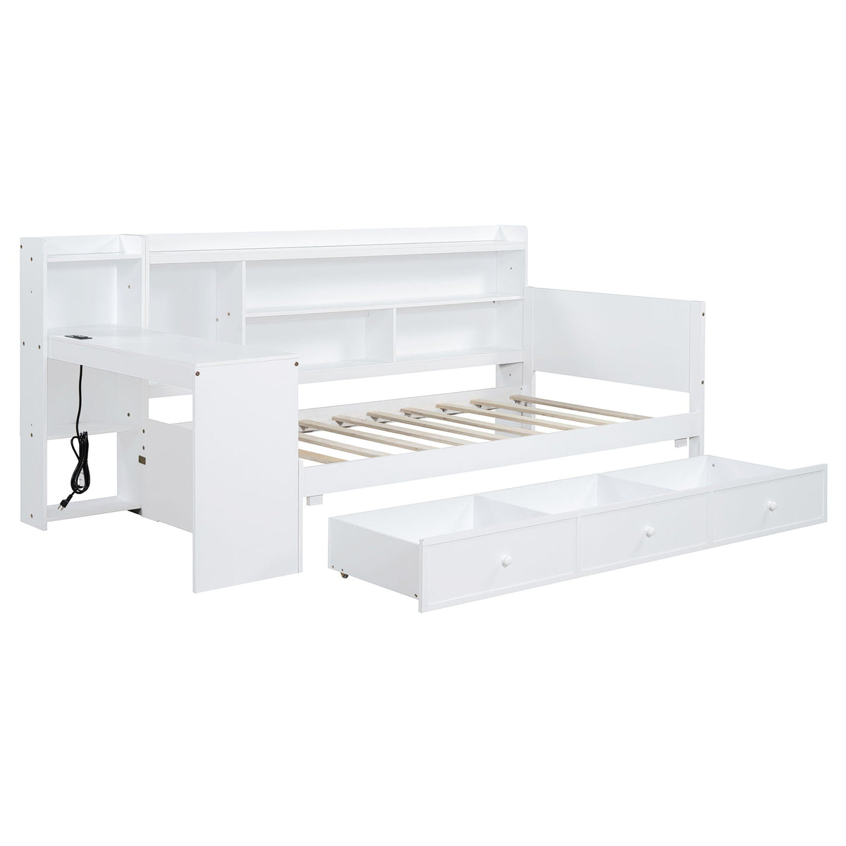 Daybed With 3 Drawers USB Ports And Desk by Unique Piece Furniture