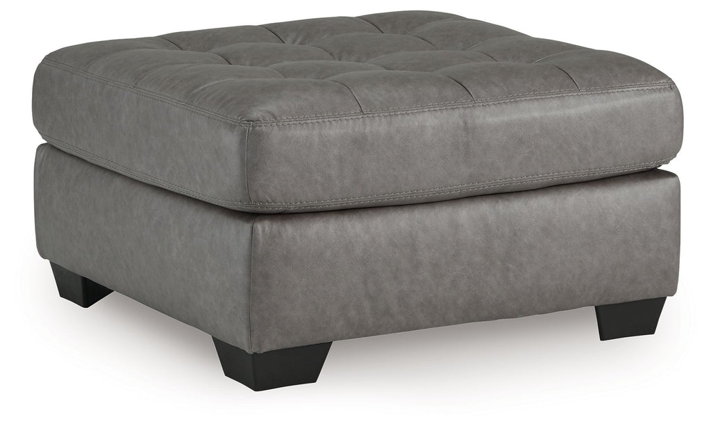Clairette Court - Oversized Accent Ottoman - Alloy by Unique Piece Furniture