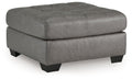 Clairette Court - Oversized Accent Ottoman - Alloy by Unique Piece Furniture