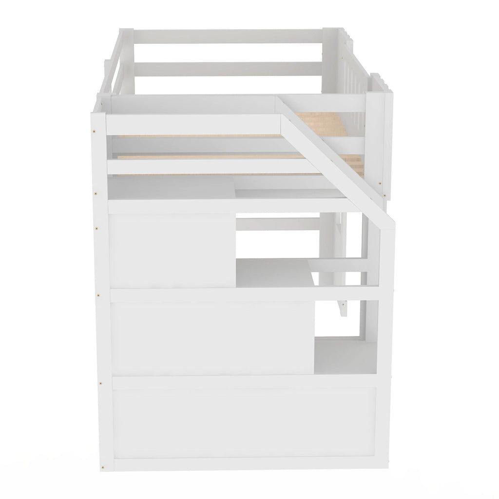 Loft Bed With Storage Staircase And Windows by Unique Piece Furniture