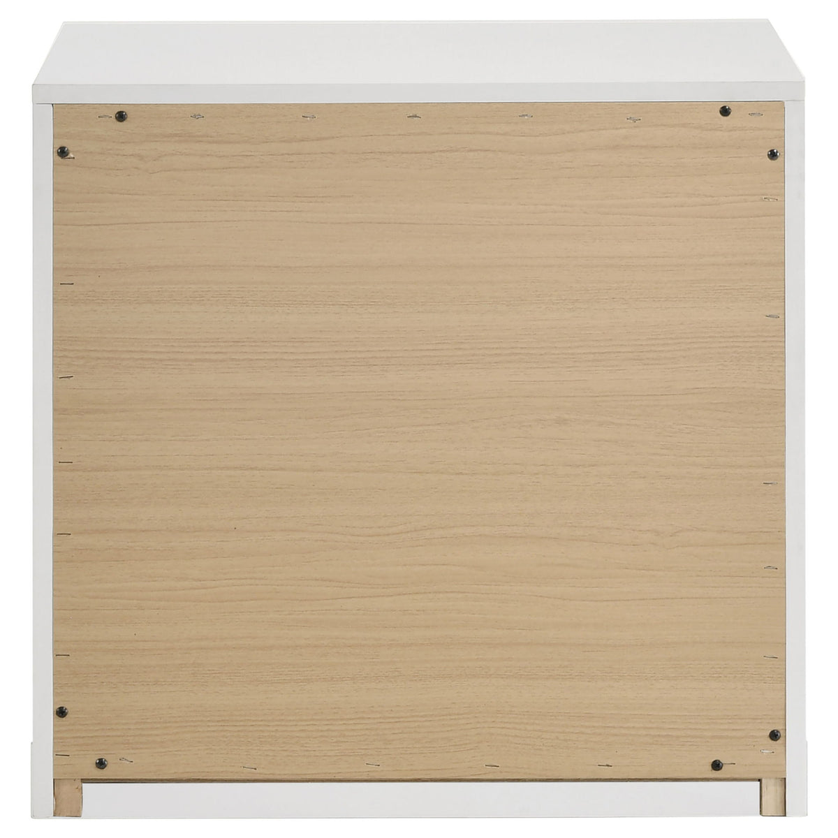 Ines 2-drawer Nightstand Bedside Table White High Gloss by Unique Piece Furniture
