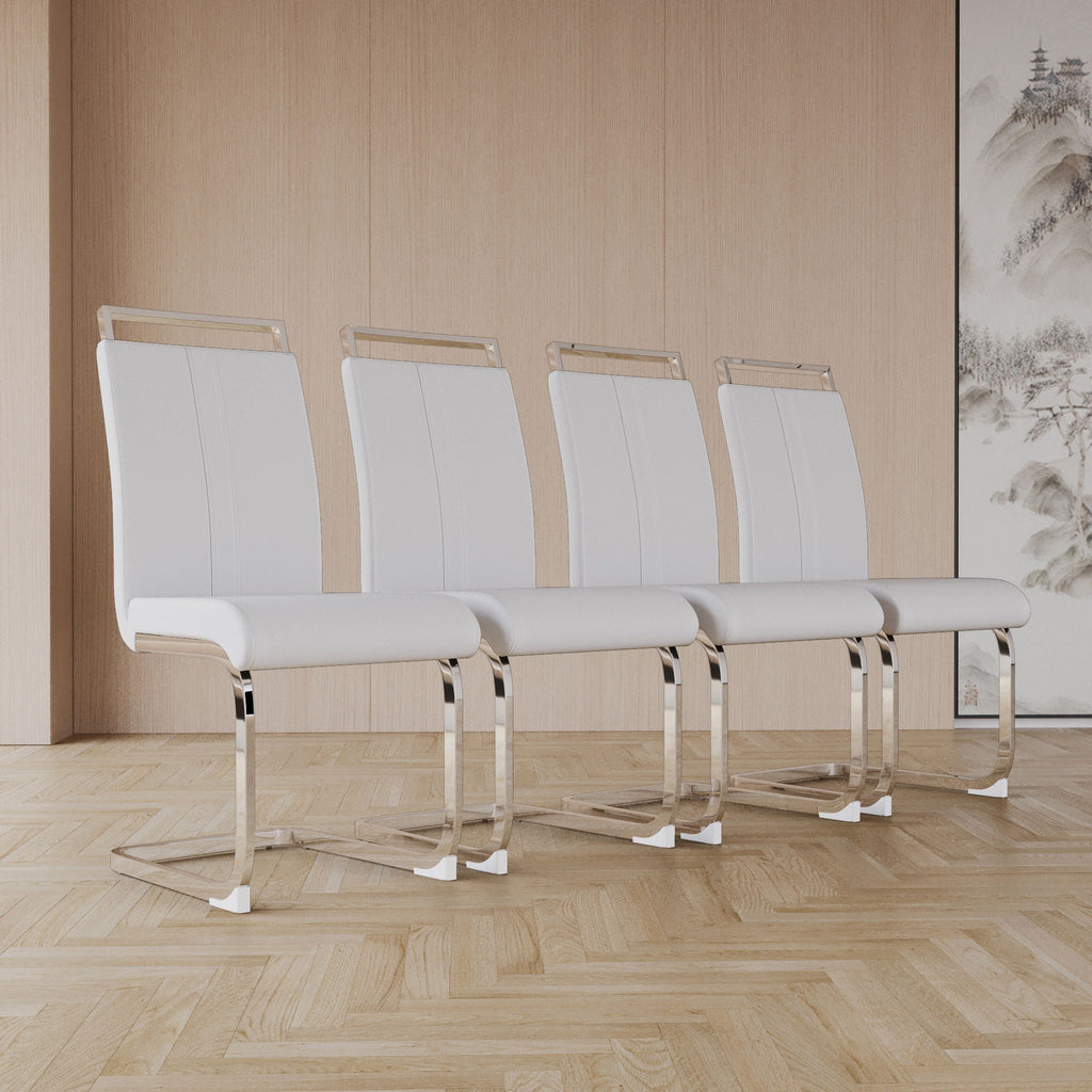 Modern Dining Chairs With Padded Seat, High Back by Unique Piece Furniture