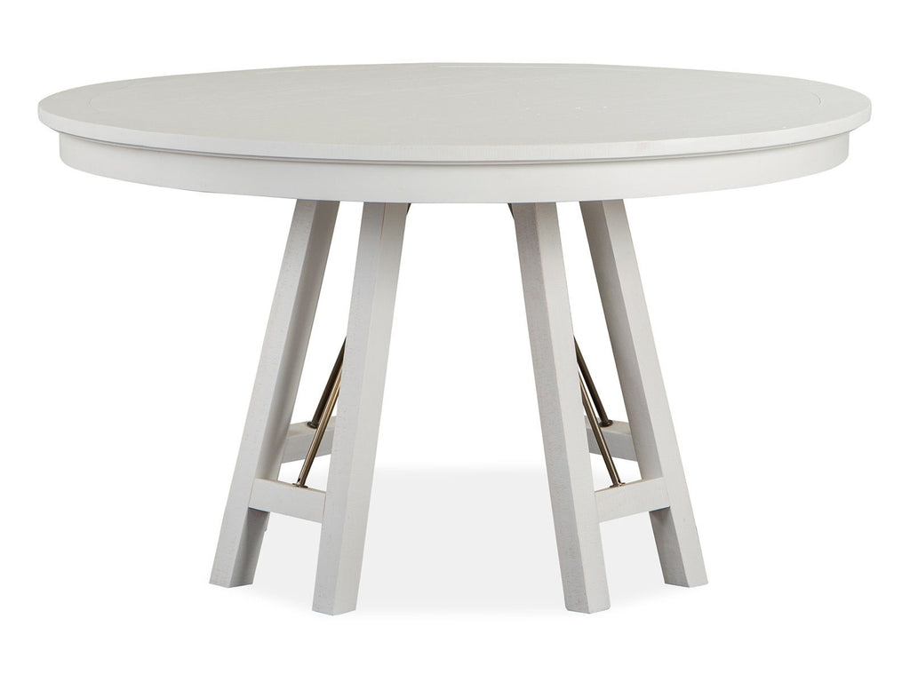 Heron Cove - Round Dining Table - Chalk White by Unique Piece Furniture