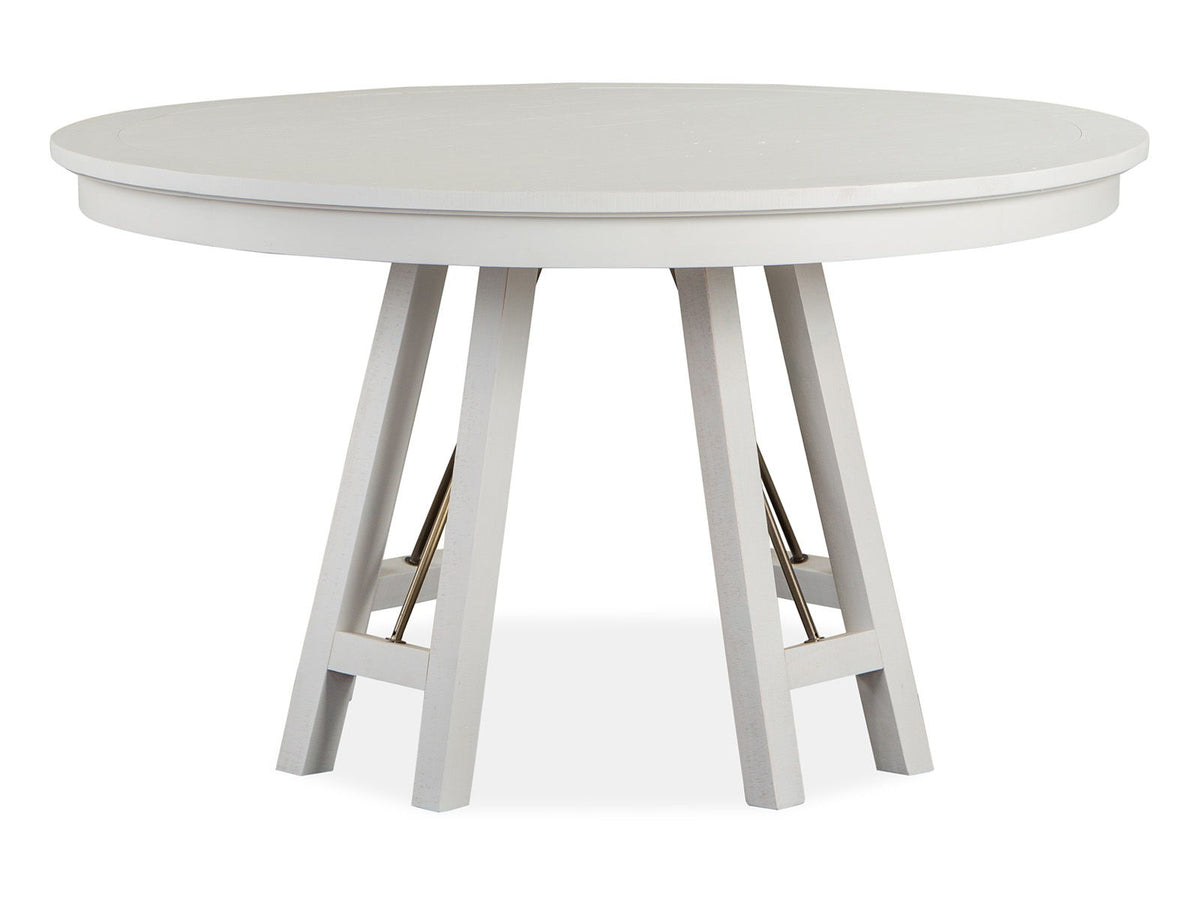 Heron Cove - Round Dining Table - Chalk White by Unique Piece Furniture