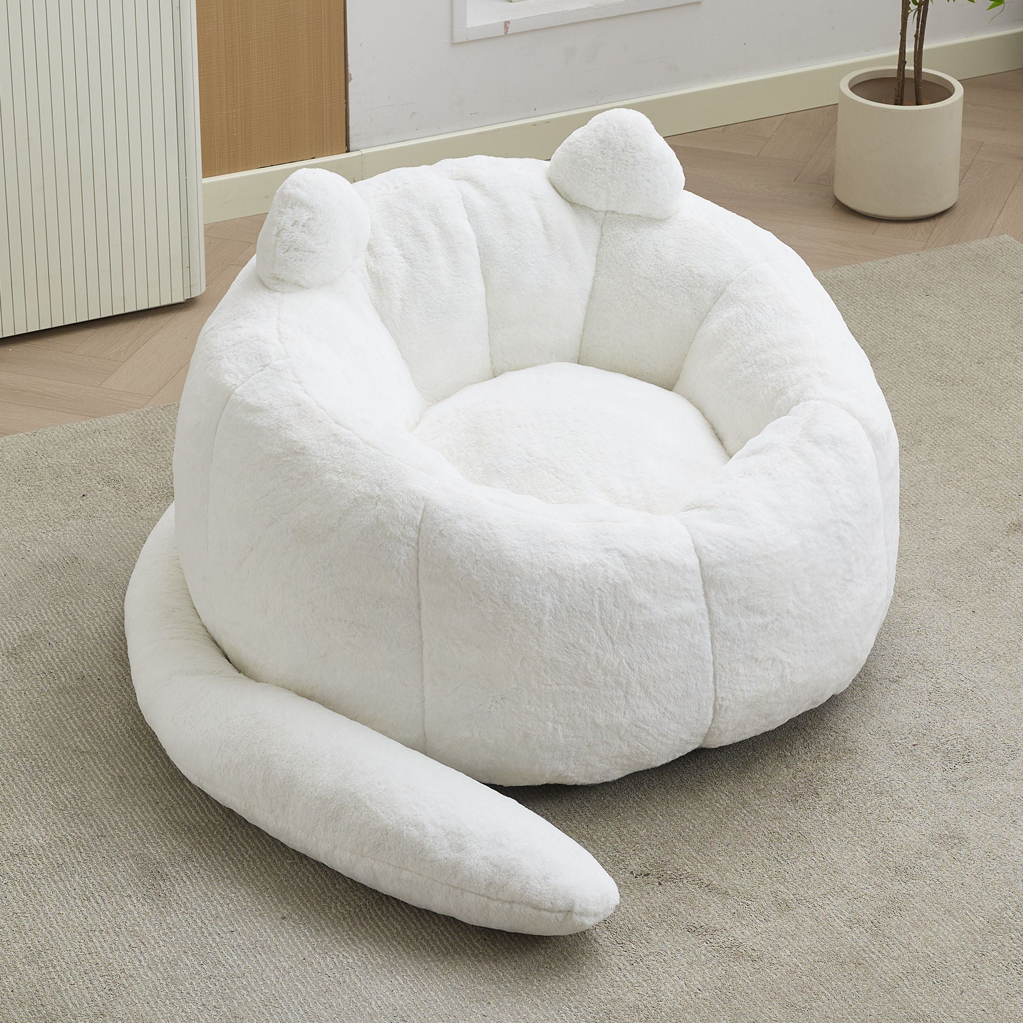 Cat Shaped Bean Bag Sofa With Long Tail by Unique Piece Furniture