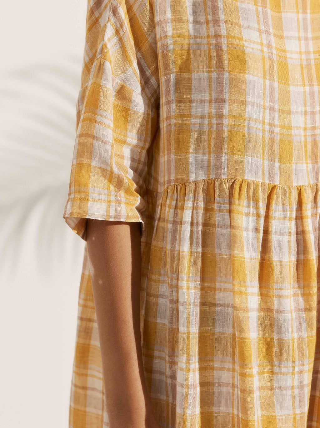 100% Linen A-Line Midi Dress VALENCIA by LINTICO