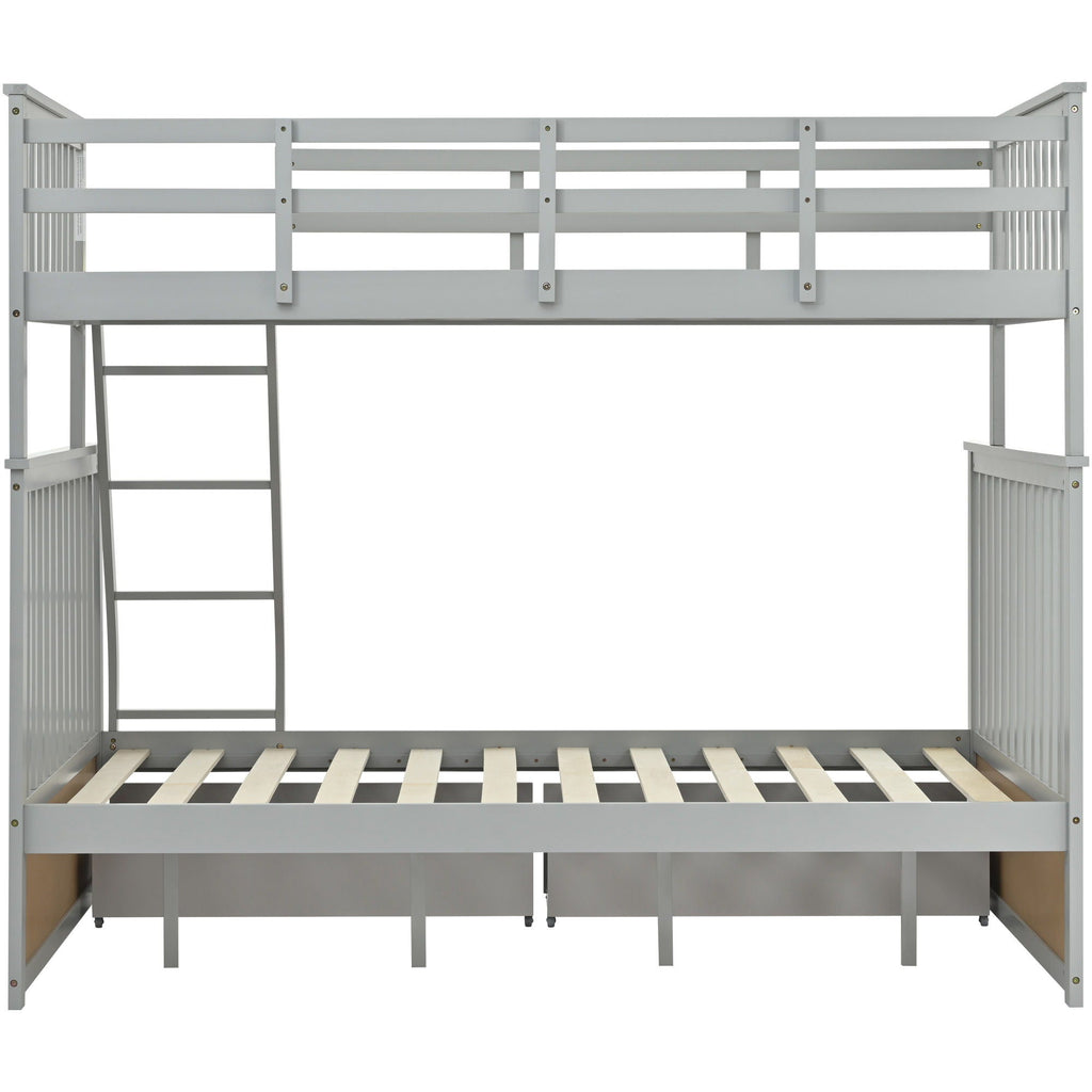 Bunk Bed With Ladder, And Safety Guard Rails by Unique Piece Furniture