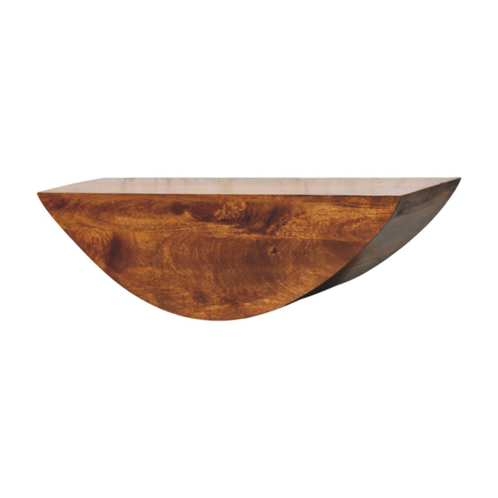 Crescent - Floating Wall Shelf - Brown by Unique Piece Furniture