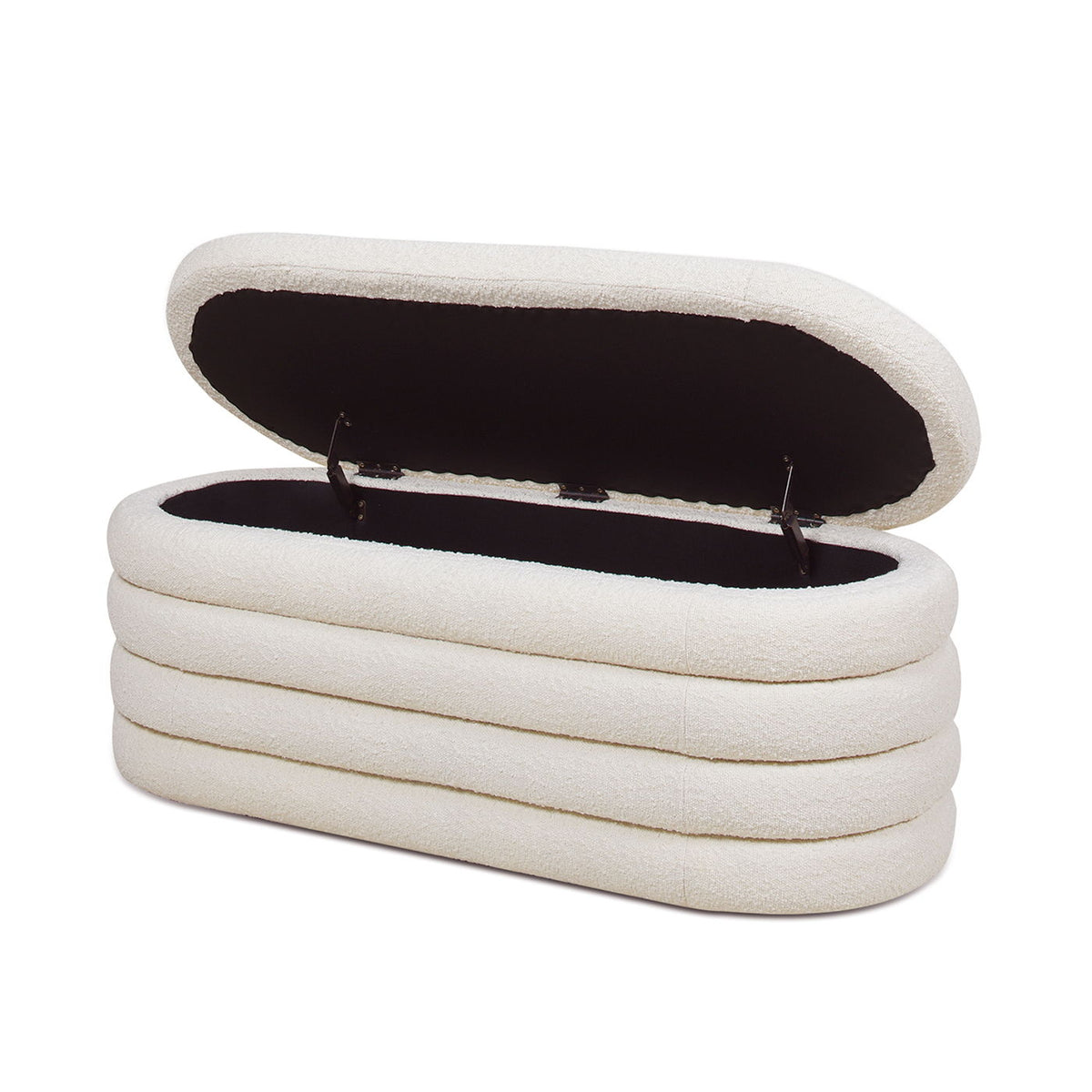 Fuji - Upholstered Oval Storage Bench by Unique Piece Furniture