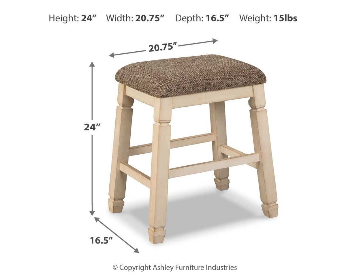 Bolanburg - Upholstered Stool (Set of 2) - Beige by Unique Piece Furniture