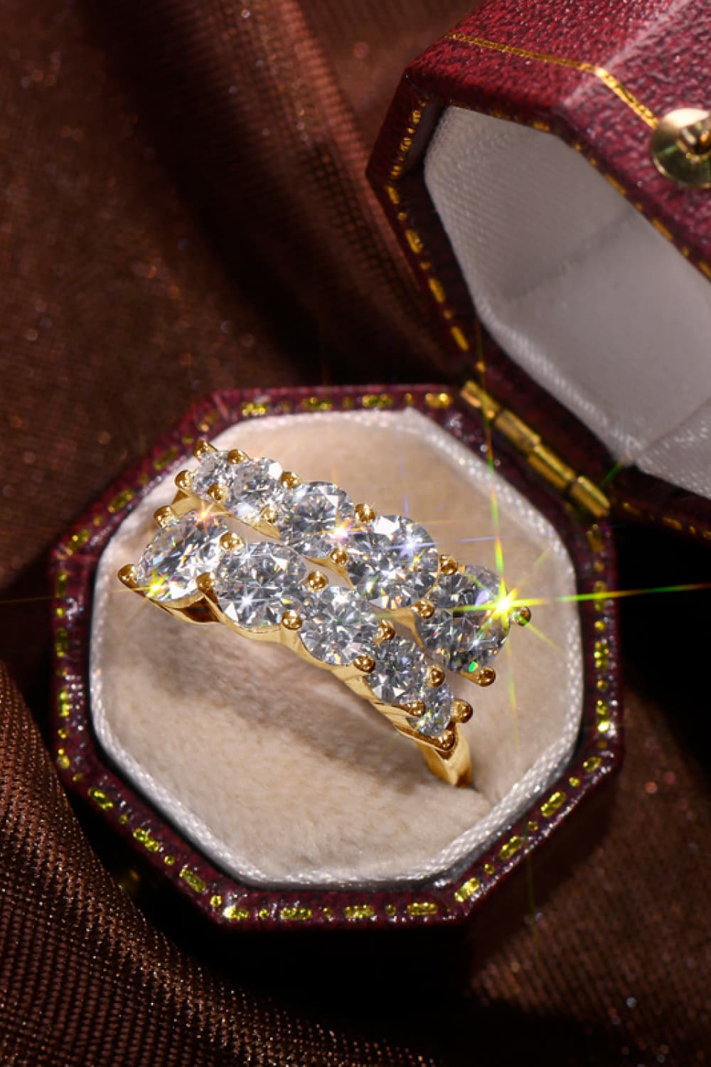 Adored Moissanite 925 Sterling Silver Ring by Wild and Free Boutique