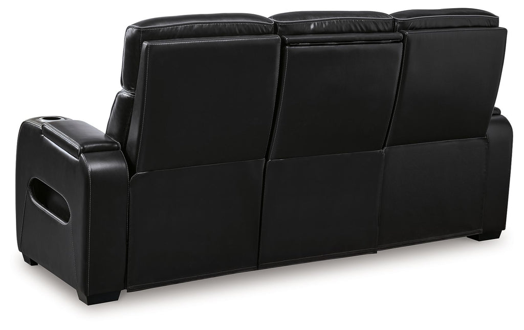Boyington - 2 Pc. - Power Reclining Sofa And Loveseat - Black by Unique Piece Furniture