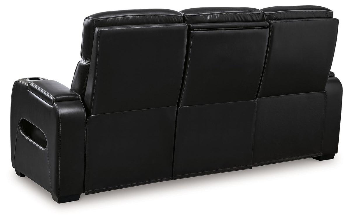 Boyington - 2 Pc. - Power Reclining Sofa And Loveseat - Black by Unique Piece Furniture