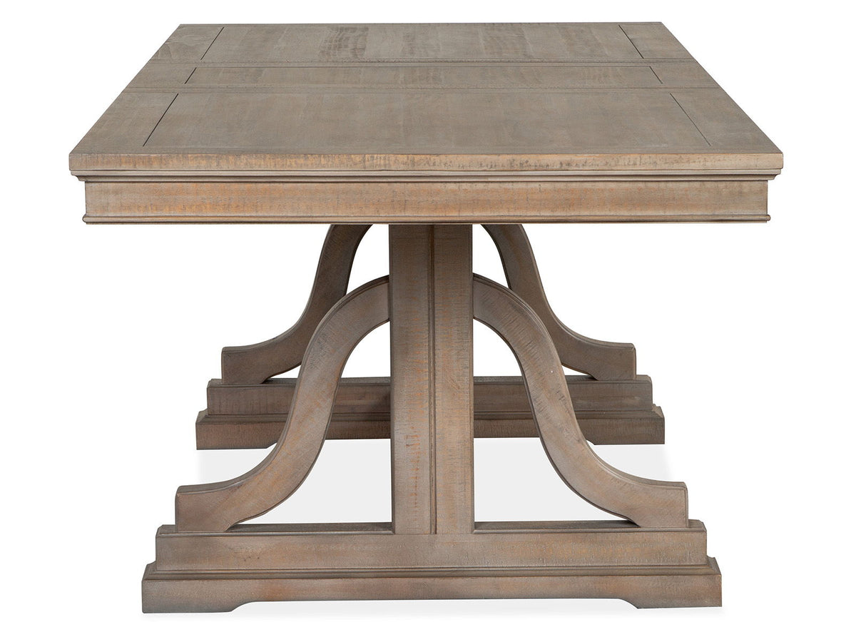 Paxton Place - Trestle Dining Table - Dovetail Gray by Unique Piece Furniture